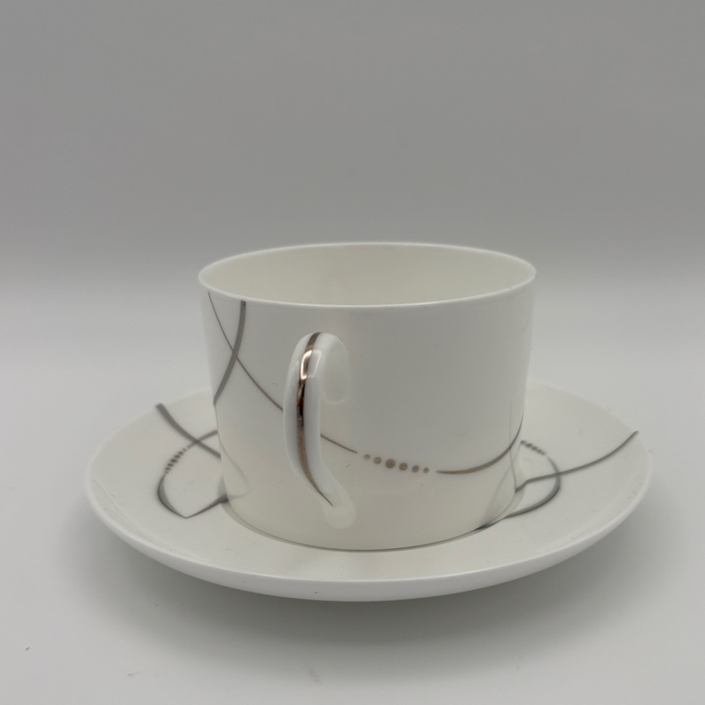 WATERFORD Lismore Butterfly Coffee Cup And Saucer Fine Bone China - Picture 7 of 12